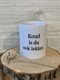 Keramieken tas "Ook lekker"