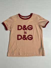 Dolce & Gabbana t-shirt voor meisje van 7 / 8 jaar met maat 122 / 128