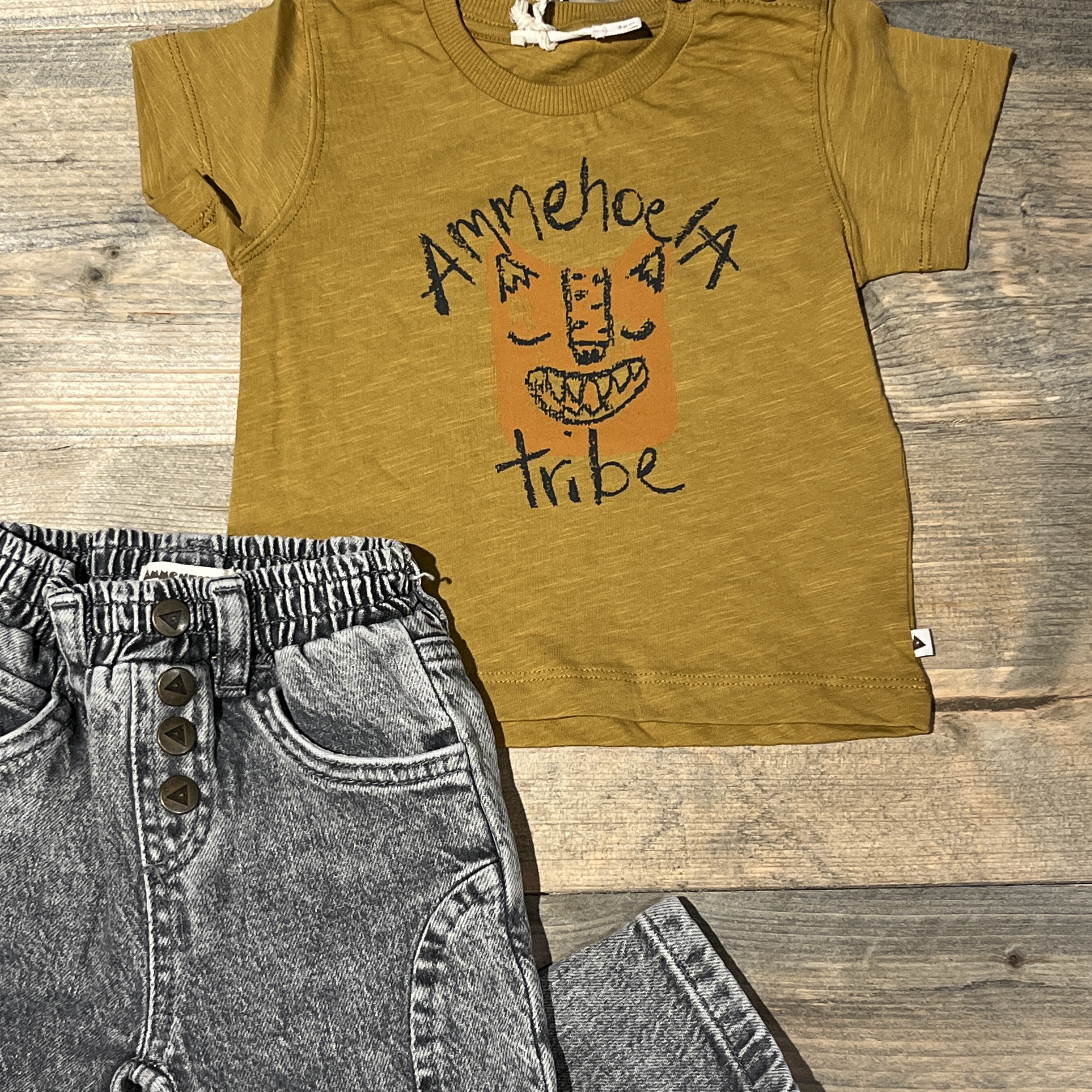 Ammehoela t-shirt voor jongen of meisje van 0 / 3 maanden met maat 50 / 62