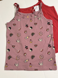2 - Pack The New topjes voor meisje van 7 / 8 jaar met maat 122 / 128