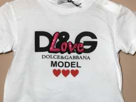Dolce & Gabbana t-shirt voor meisje van 6 / 9 maanden met maat 68 / 74