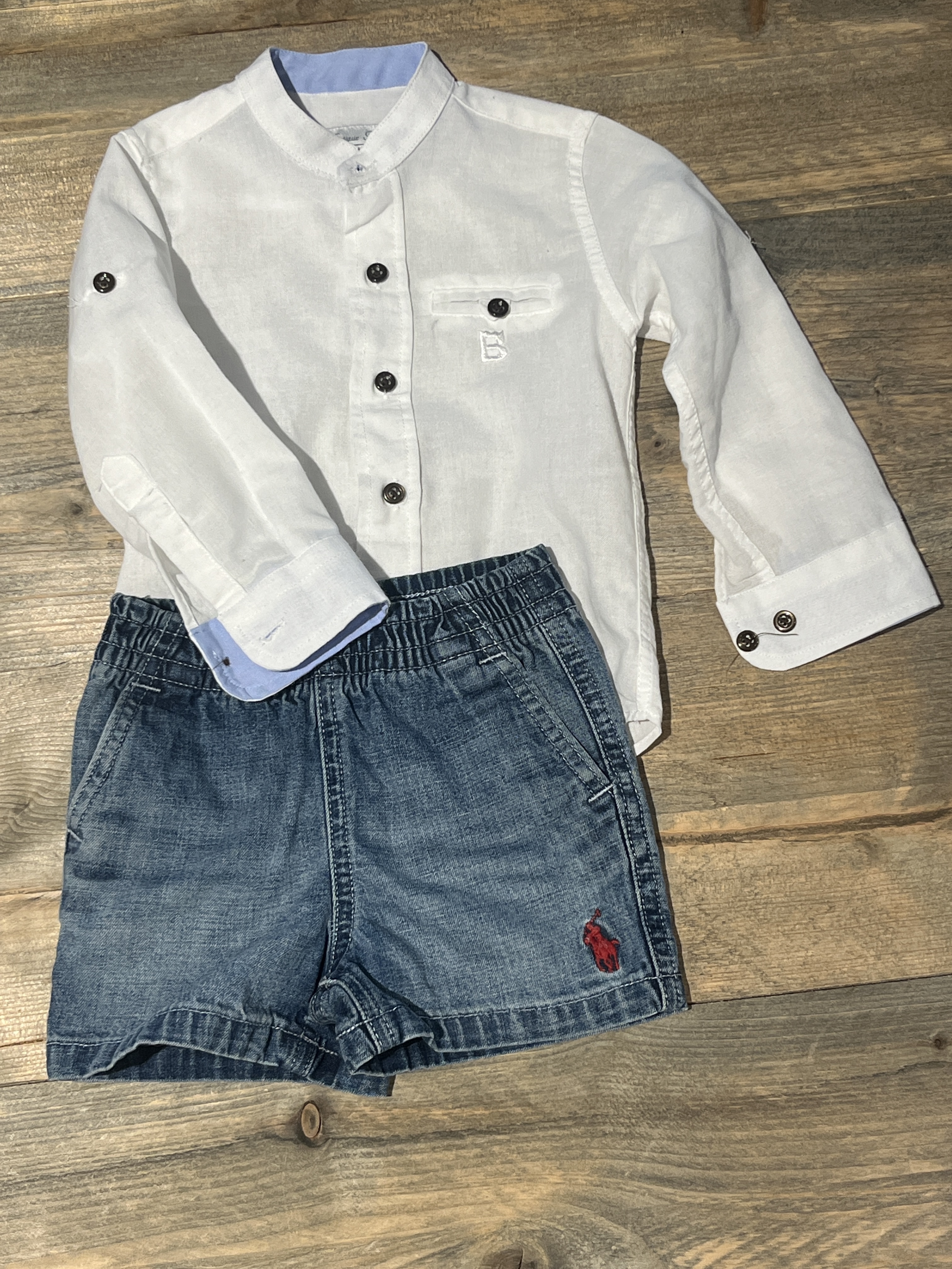 Polo Ralph Lauren spijkerbroekje voor jongen of meisje van 6 maanden met maat 68