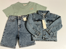 Ammehoela spijkerjas voor jongen of meisje van 1/2 jaar met maat 80 / 86 / 92