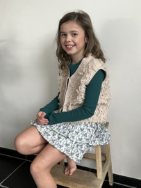 Ammehoela gilet vest voor meisje van 8 / 10 jaar met maat 128 / 140