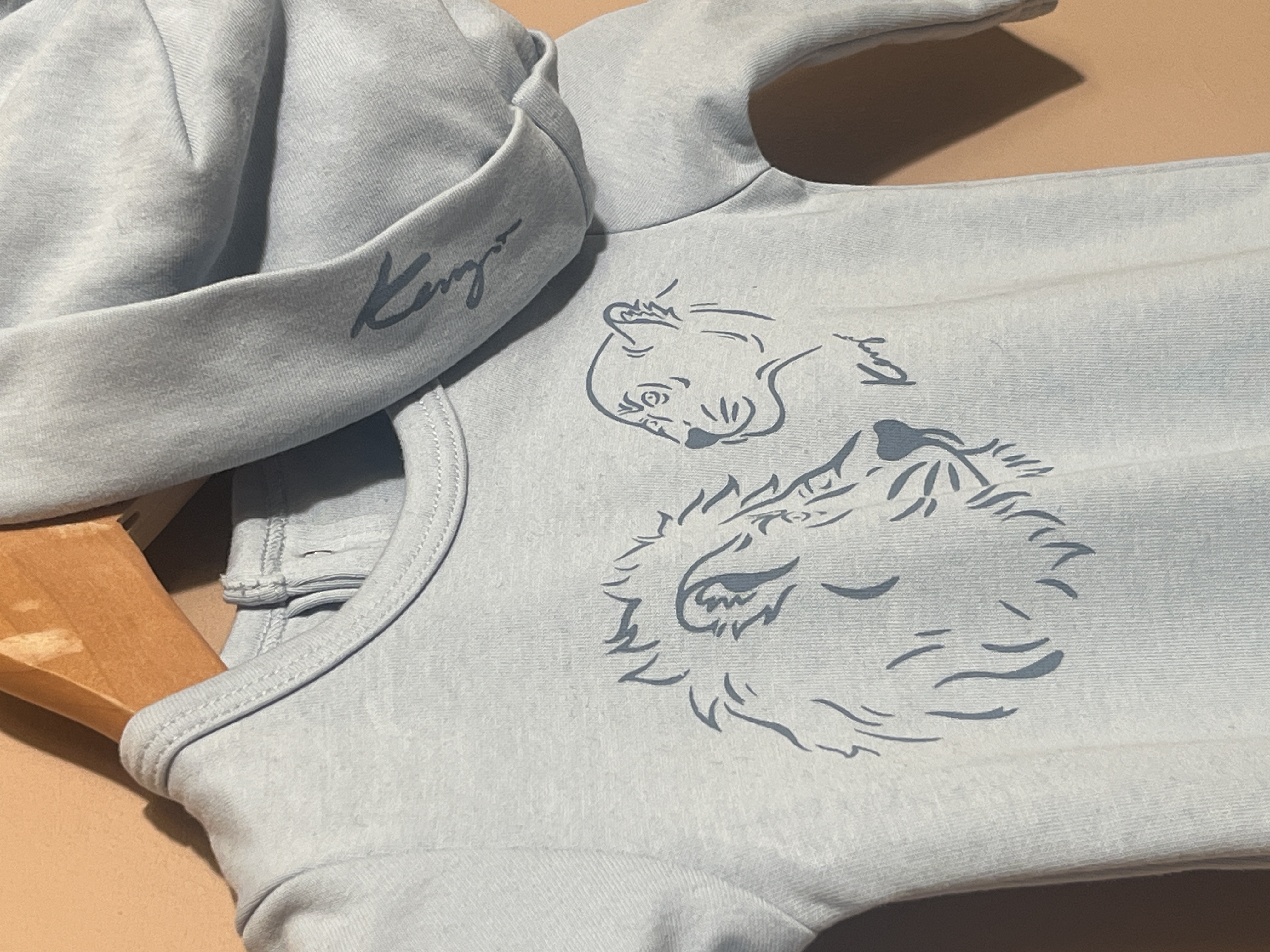 Kenzo playsuit voor jongen van 3 maanden met maat 62