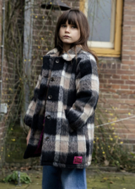 Ammehoela winterjas gevoerd overhemdjas voor jongen of meisje van 3 / 4  jaar met maat 98 / 104