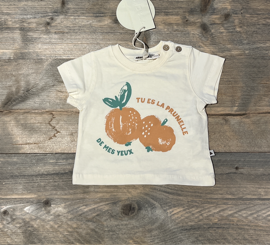 Ammehoela t-shirt voor jongen of meisje van 0 / 3 maanden met maat 50 / 62
