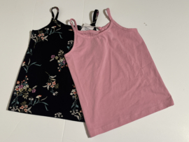 2 - Pack The New topjes voor meisje van 7 / 8 jaar met maat 122 / 128