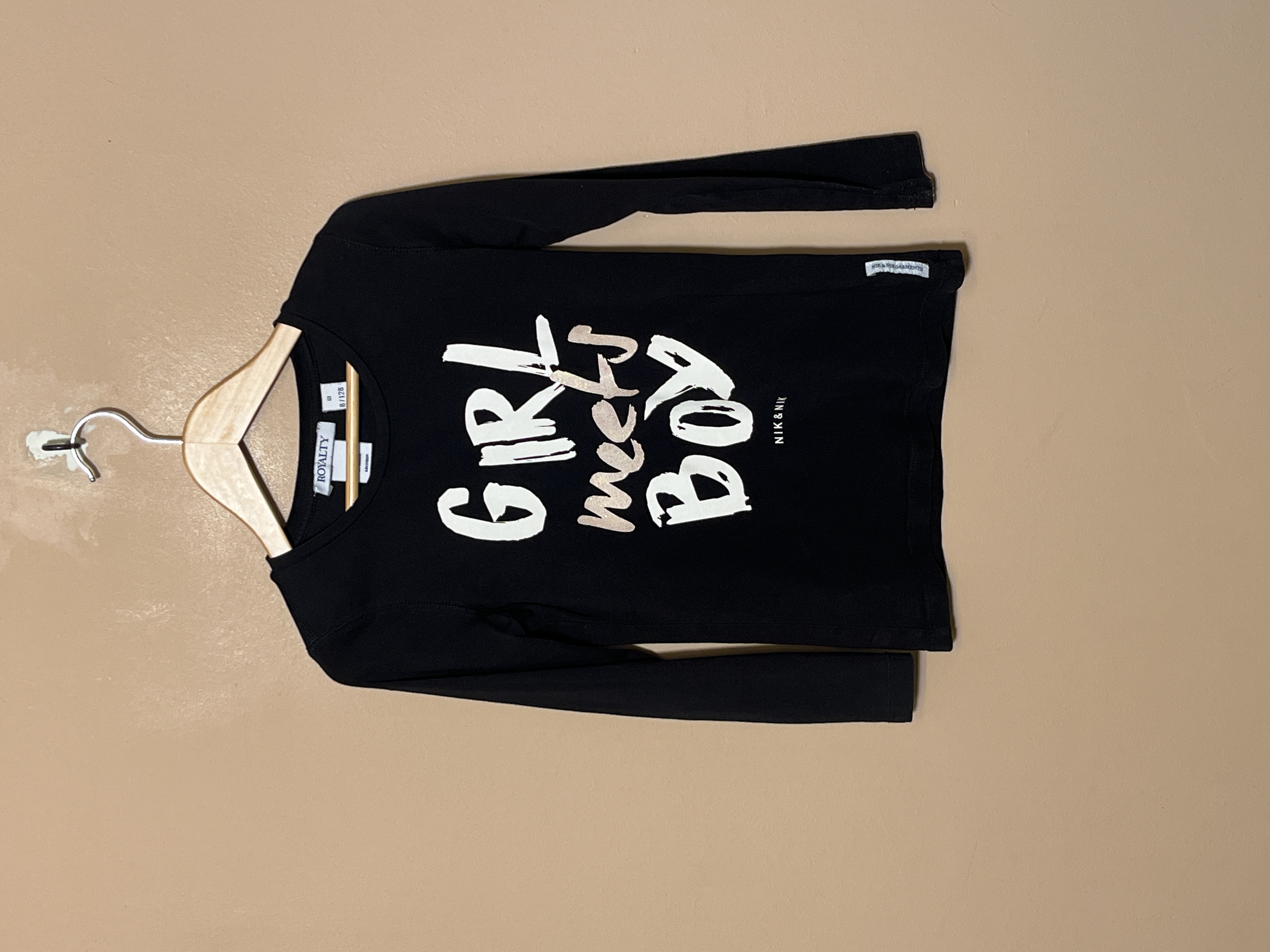 Nik en Nik longsleeve voor meisje van 8 jaar met maat 128