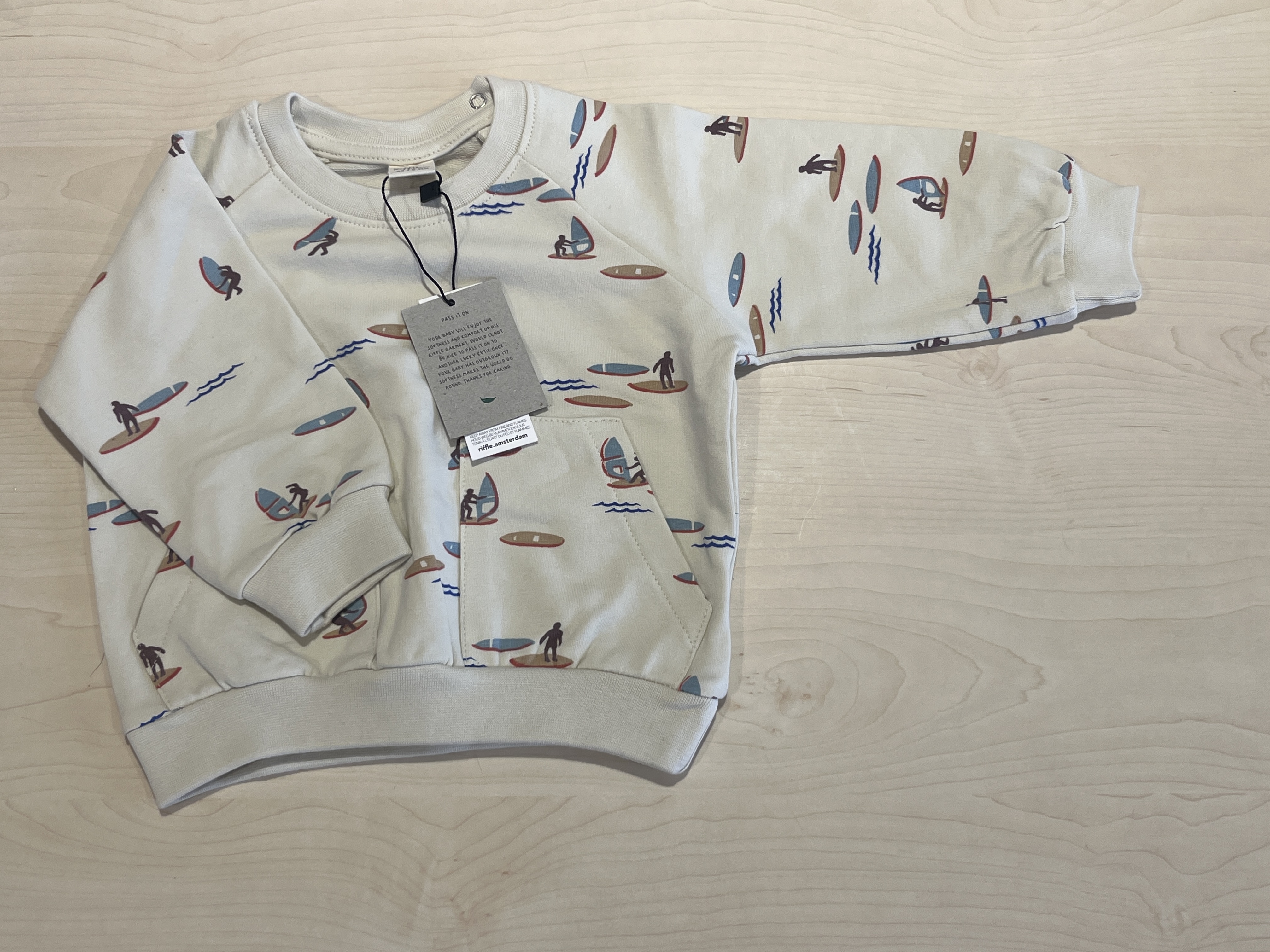 Riffle sweater voor jongen van 1 maand met maat 56