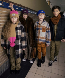 Ammehoela winterjas gevoerd overhemdjas voor jongen of meisje van 3 / 4  jaar met maat 98 / 104