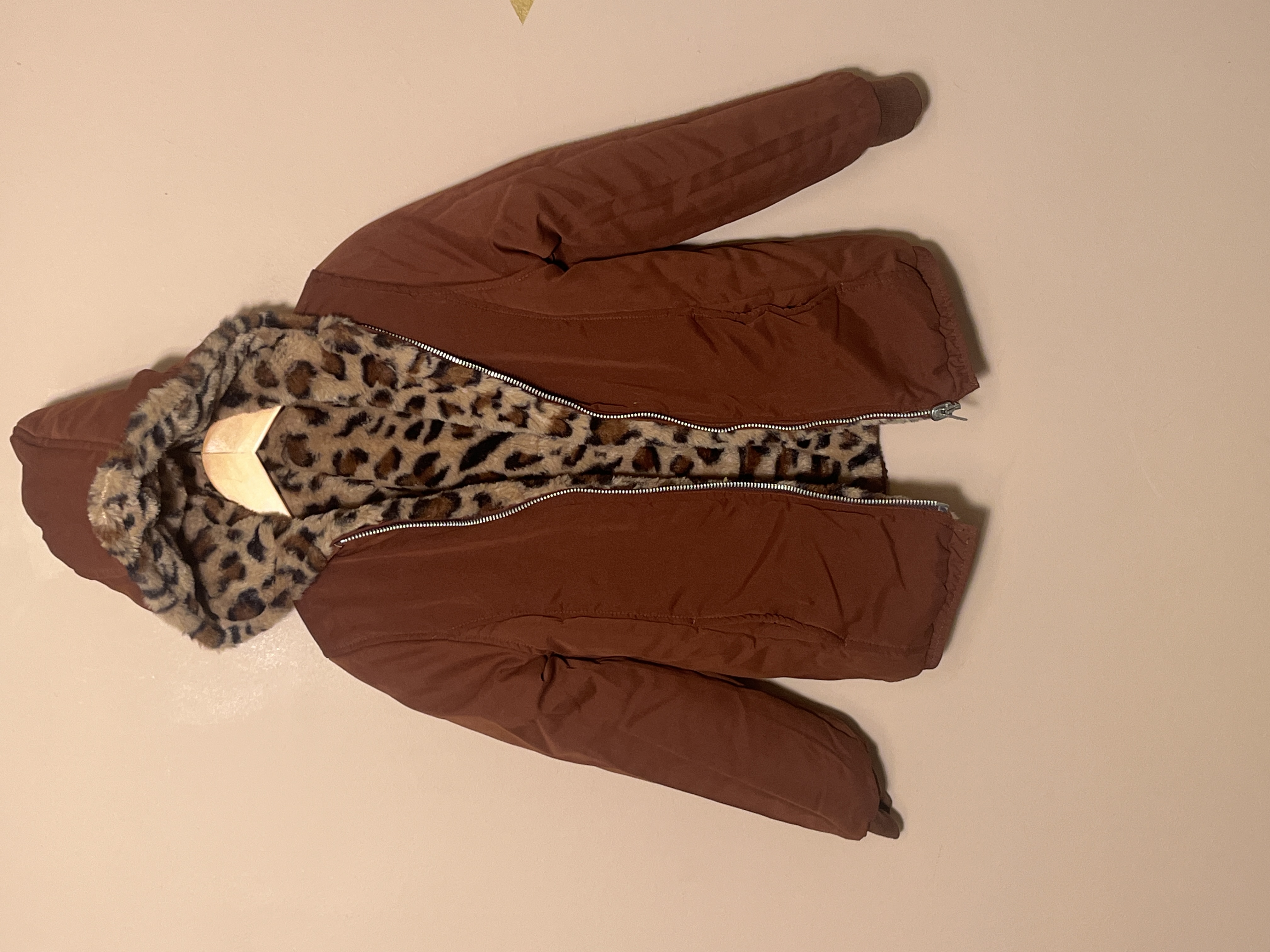 Ammehoela  reversible winterjas voor meisje van 7 / 8 jaar met maat 122 / 128
