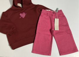 Ammehoela hoodie  voor meisje van 1 / 2 jaar met maat 80 / 86 / 92