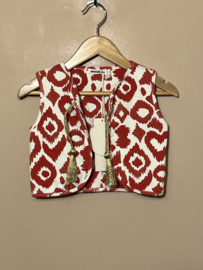 Ammehoela gilet voor meisje van 1/2 jaar met maat  80 / 86 / 92
