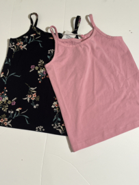 2 - Pack The New topjes voor meisje van 7 / 8 jaar met maat 122 / 128