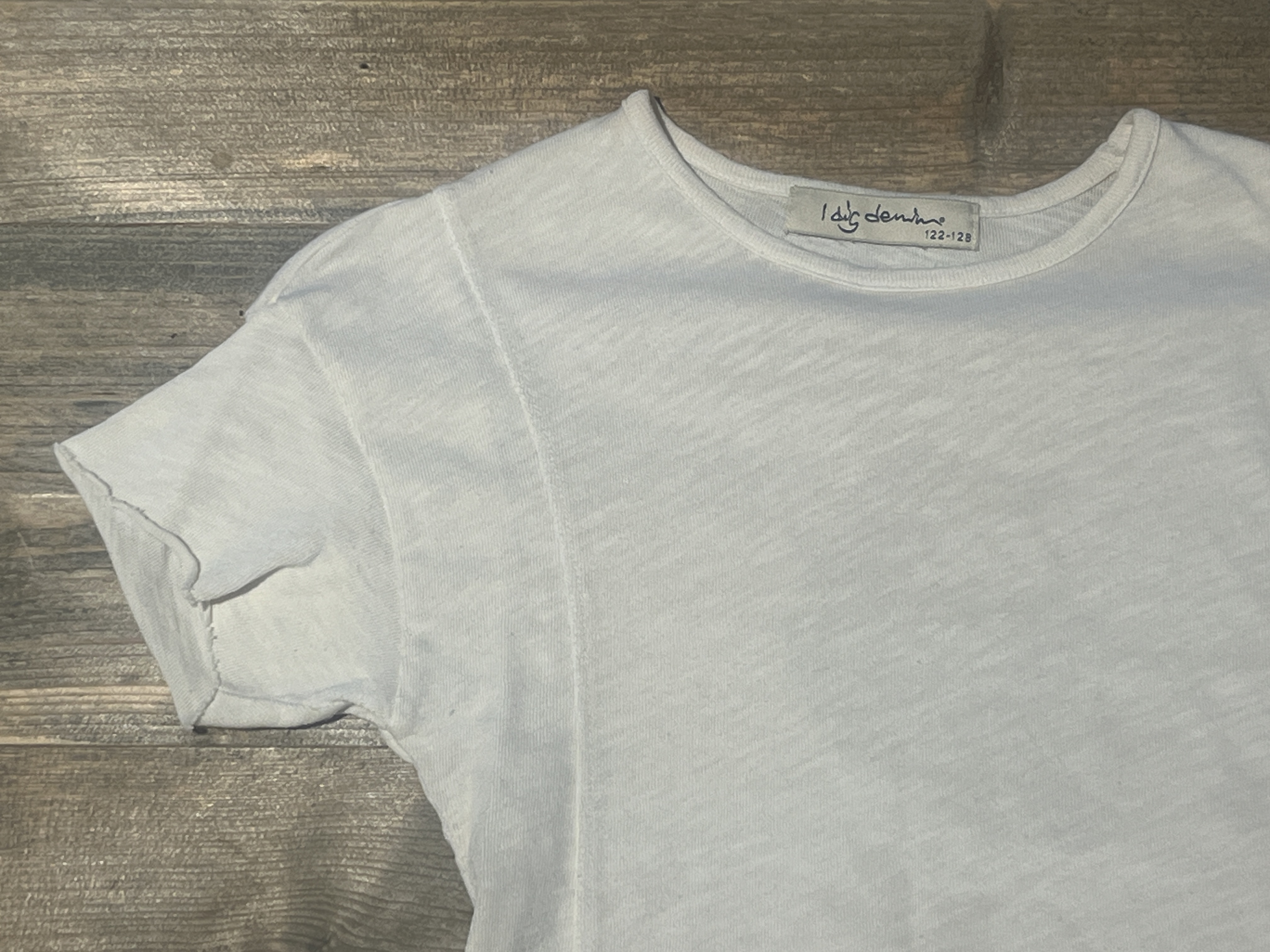 T-shirt I Dig Denim voor meisje van 7 / 8 jaar met maat 122 / 128