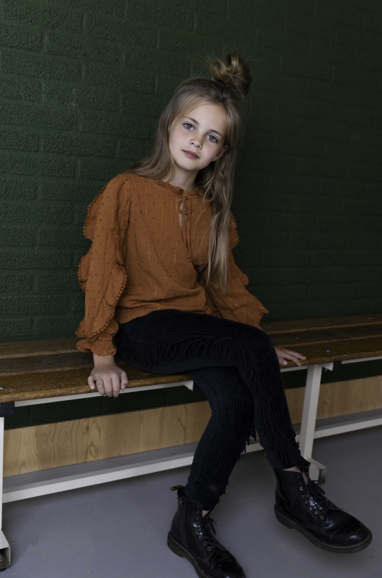 Ammehoela blouse  voor meisje van 1 / 2 jaar met maat 80 / 86 / 92
