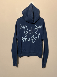 In Gold We Trust hoodie voor jongen of meisje van 14 jaar met maat 164