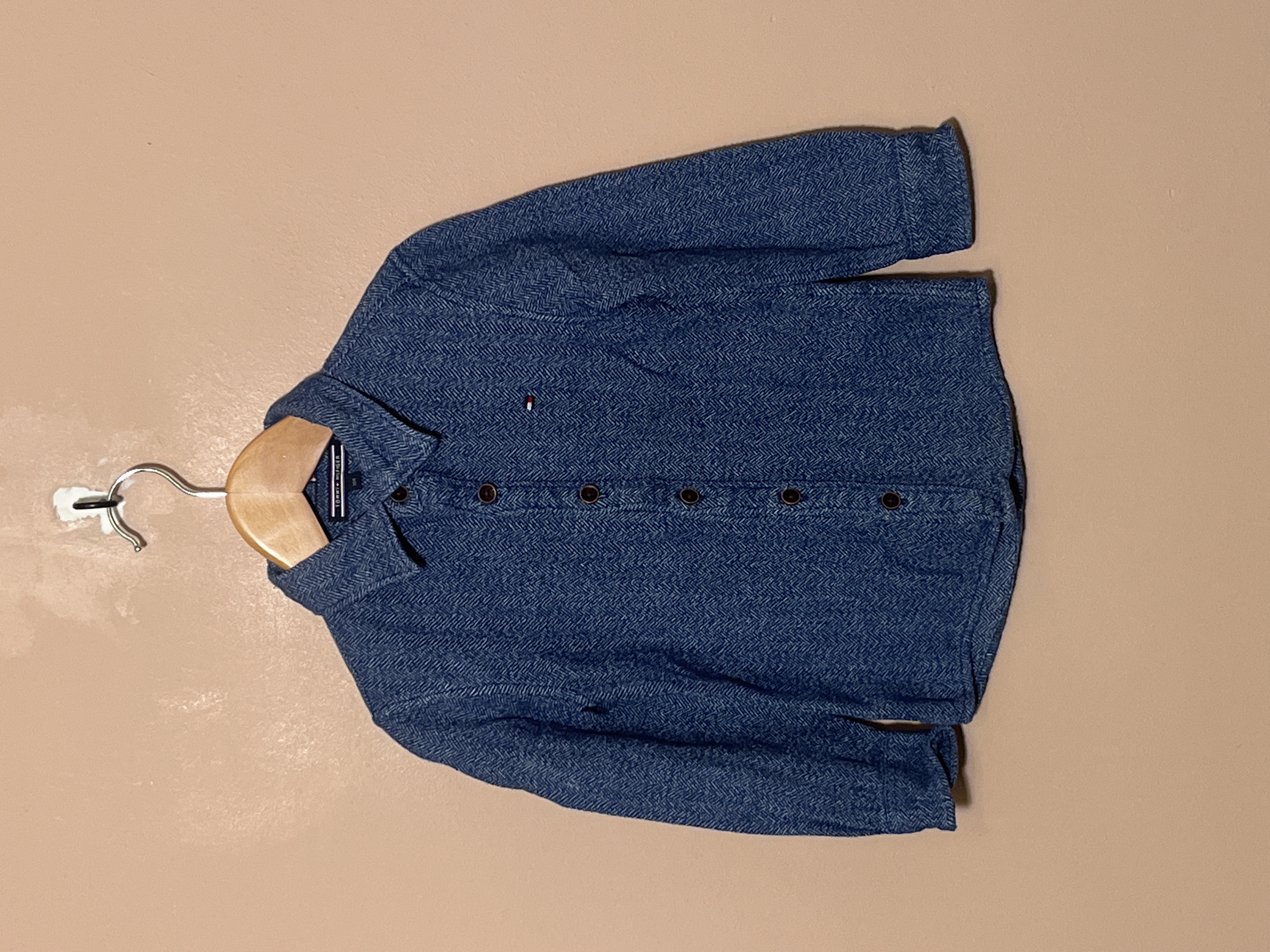 Tommy Hilfiger overhemd tricot voor jongen van 4 jaar met maat 104