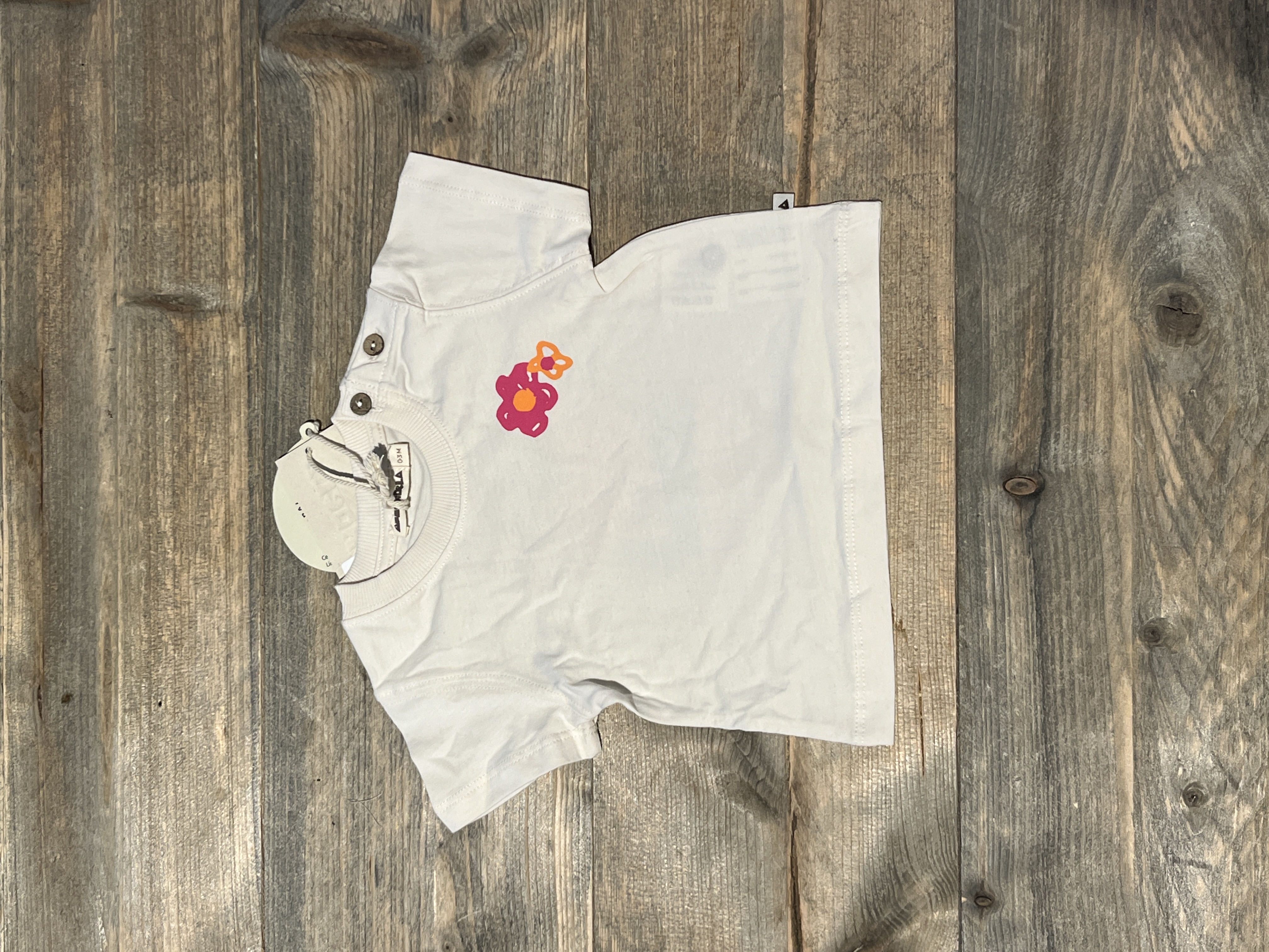 Ammehoela t-shirt voor meisje van 3 / 6 maanden met maat 62 / 68
