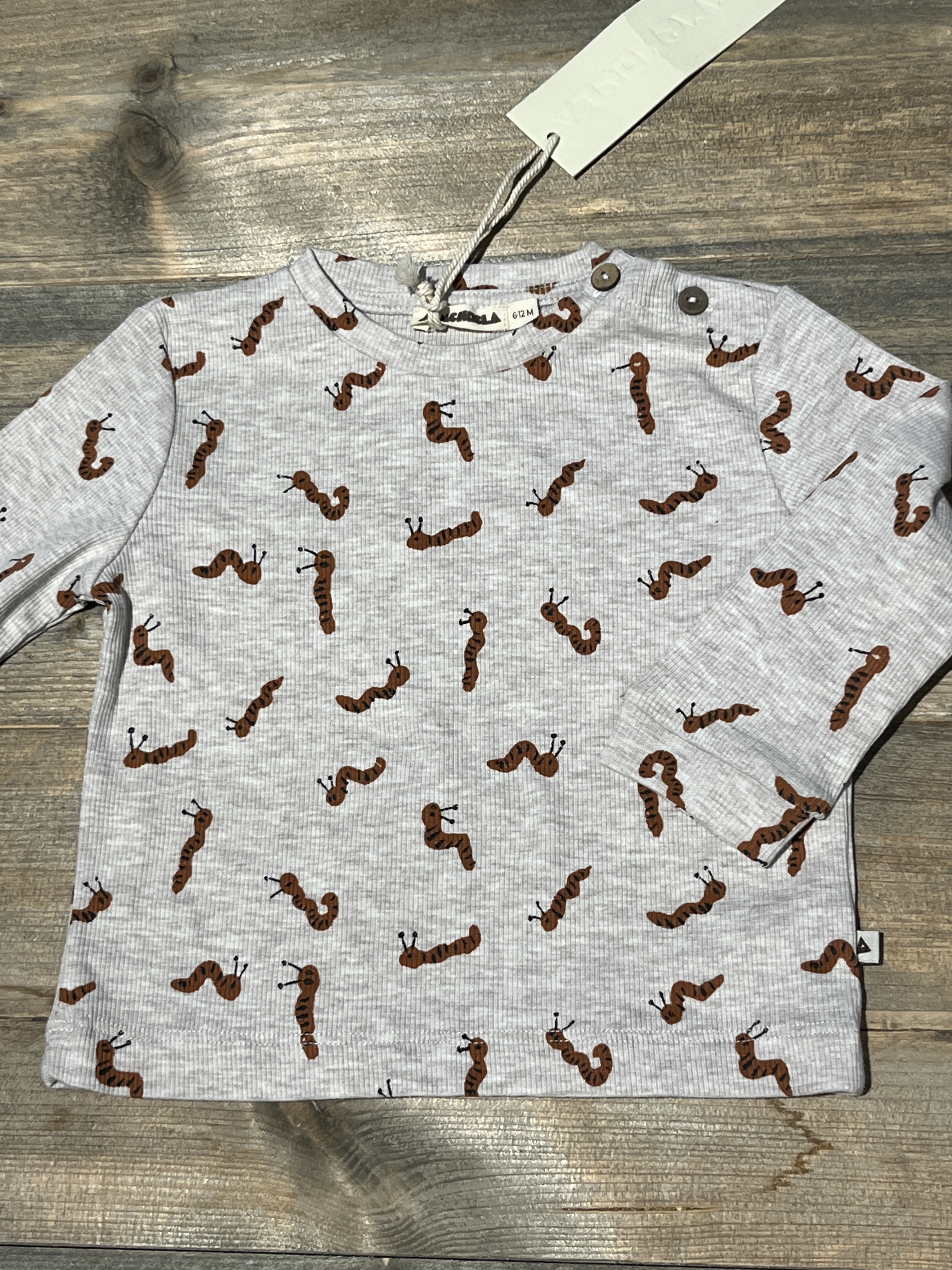 Ammehoela t-shirt voor jongen of meisje van 6 / 12 maanden met maat  68 / 80