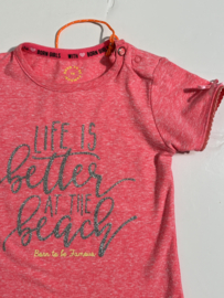 Born to be Famous shirt voor meisje van 9 maanden met maat 74
