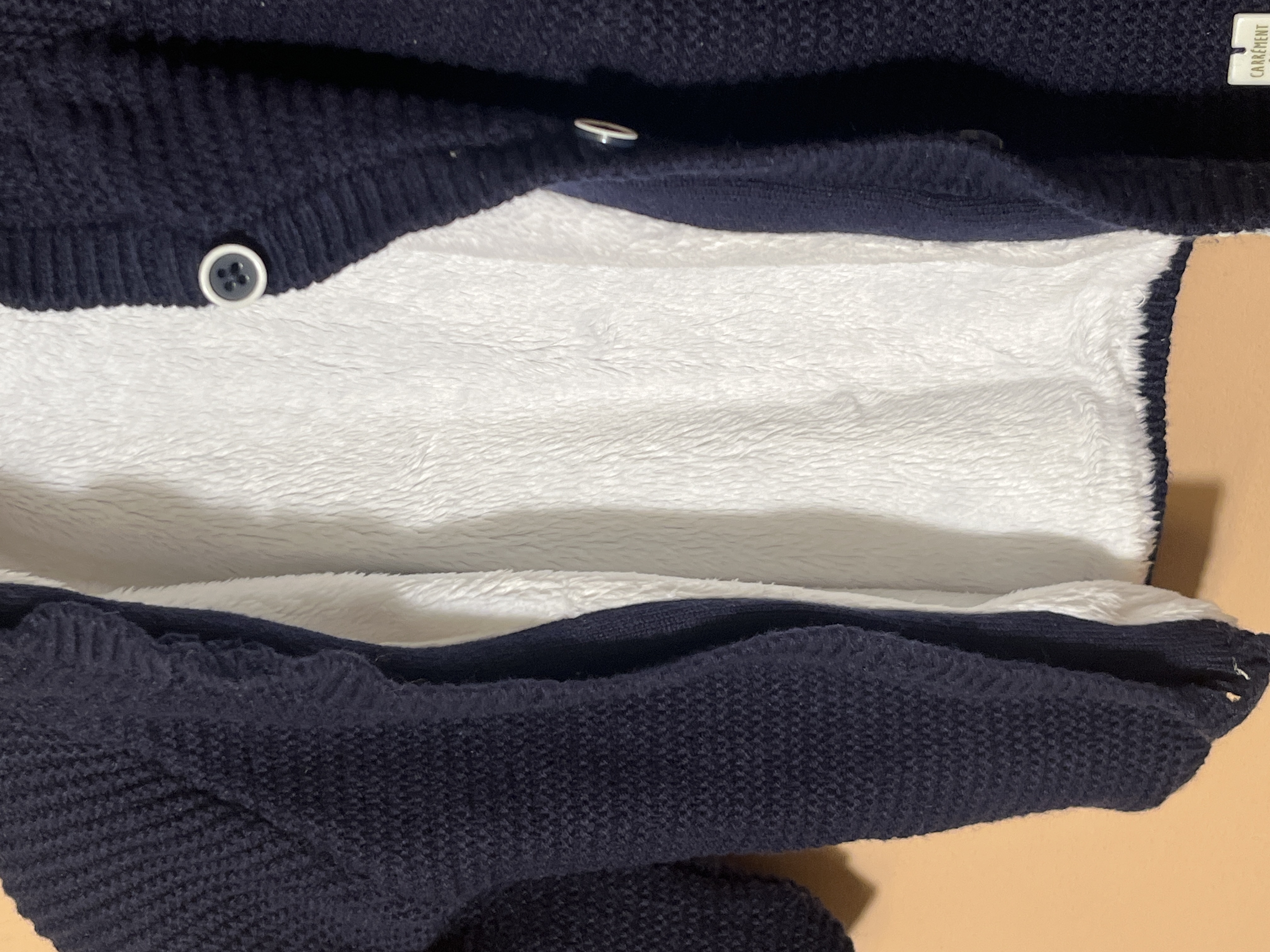 Carrement Beau jasje voor jongen of meisje van 6 maanden met maat 68