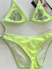 Claesens bikini neon geel voor meisje van 2 jaar met maat 92