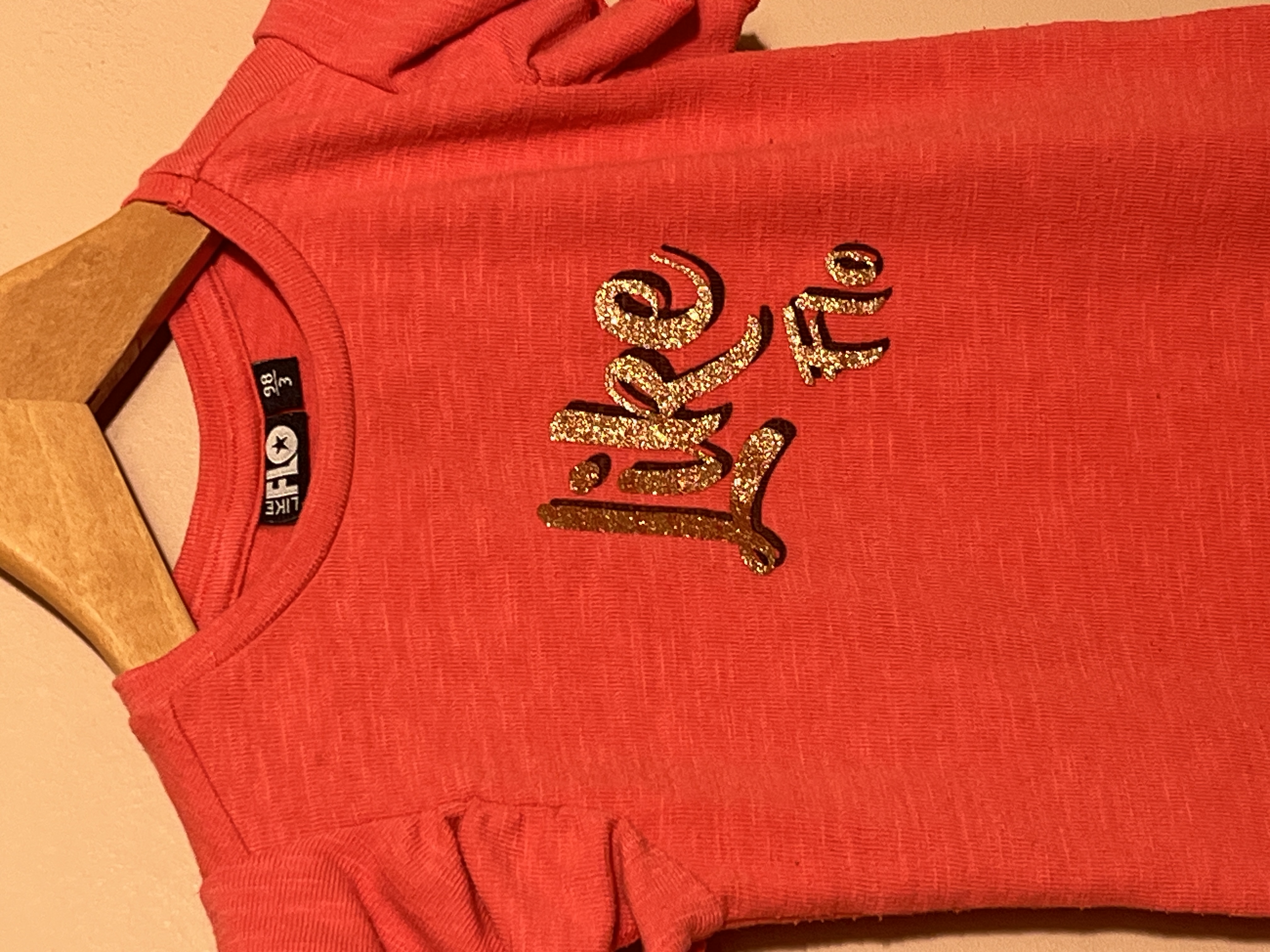 Like Flo t-shirt voor meisje van 3 jaar met maat 98