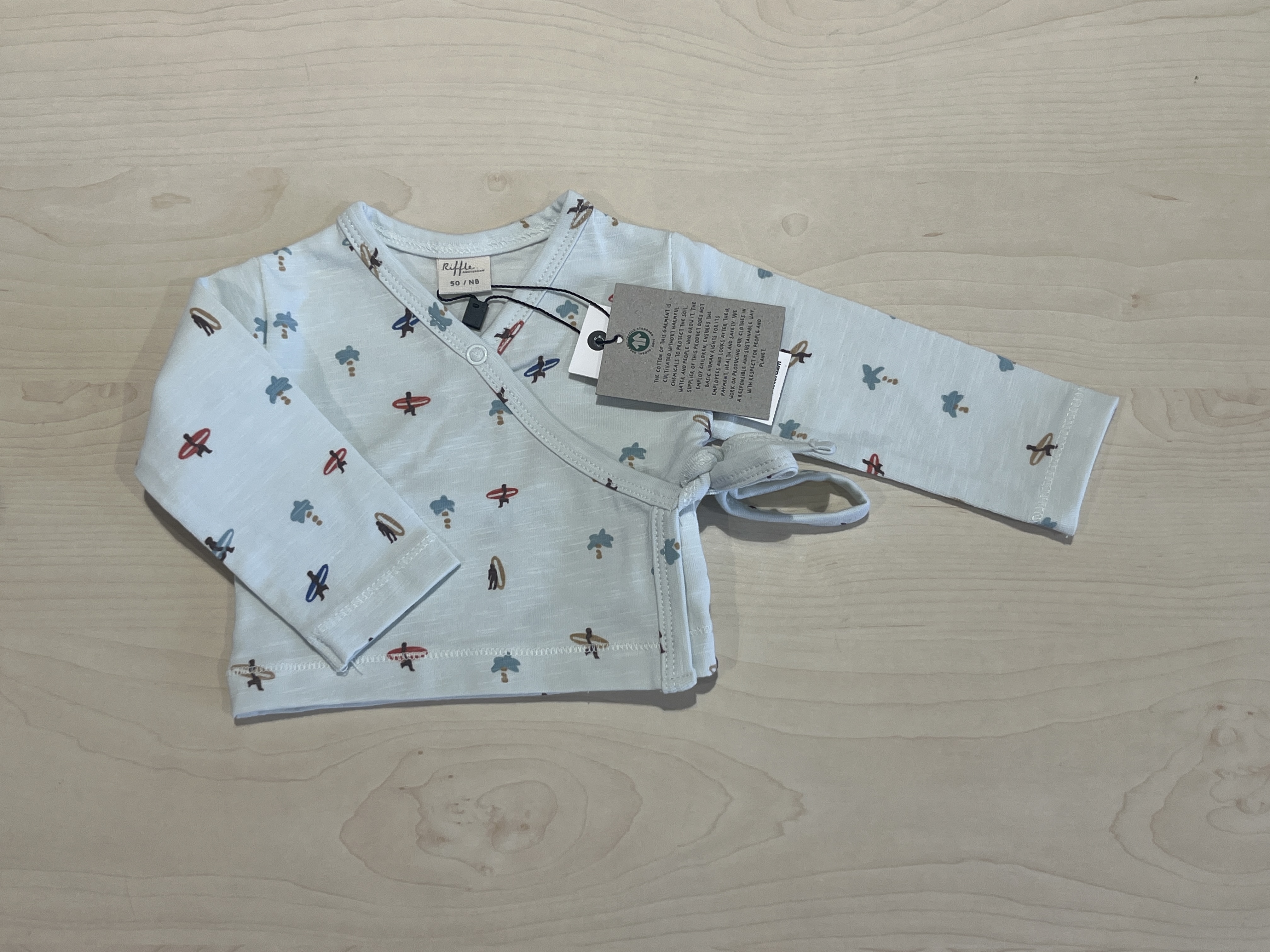 Riffle longsleeve voor jongen van 3 maanden met maat 62
