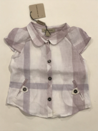 Burberry blouse voor meisje van 9 maanden met maat 74