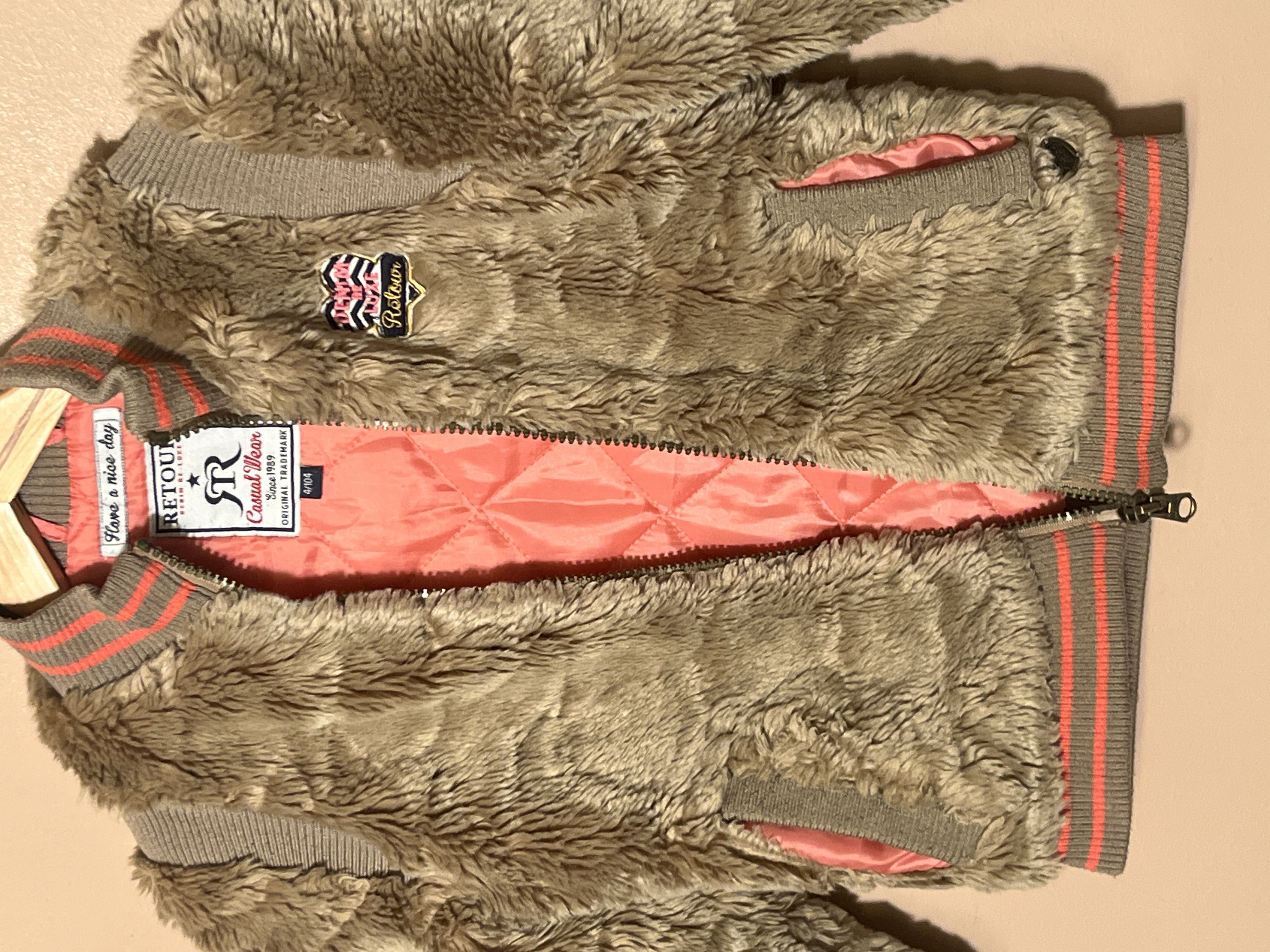 Retour Jeans winterjas voor meisje van 4 jaar met maat 104