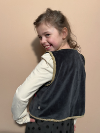 Ammehoela gilet voor meisje van 6 / 12 maanden met maat 68 / 74 / 80