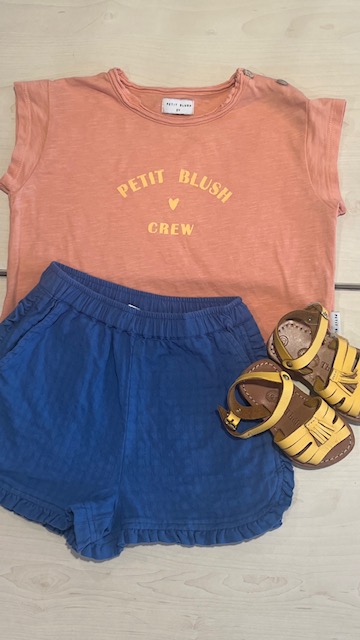 Petit Blush t-shirtje voor meisje van 2 jaar met maat 92