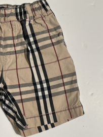 Burberry korte broek voor jongen van 18 maanden met maat 86