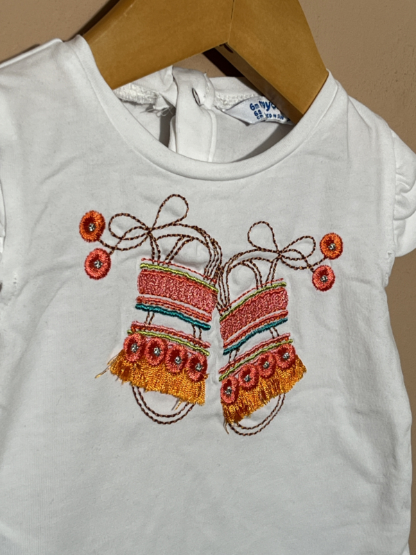 Mayoral topje voor meisje van 6 maanden met maat 68 Maat 68 Vintageforkids