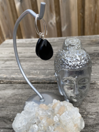 Onyx oorbellen "Stoer"