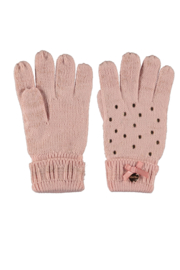 Le Chic knitted gloves pink