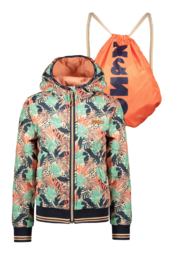 Nono Bella hooded bomber jacket with bag