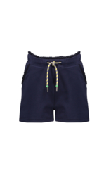 Nono Susie short solid pants with ruffle details