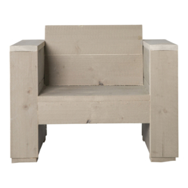 Loungestoel steigerhout massief