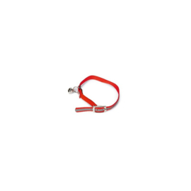 BZ Kattenhalsband reflecterend nylon rood 24,5-29,5X1cm