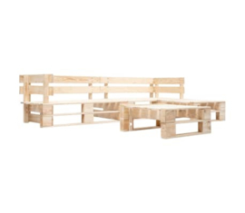 4-delige Loungeset pallet hout