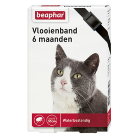 Katten vlooienband zwart 6 maanden