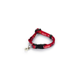 BZ Kittenband Kitty cat rood 17,5-23X0,8cm