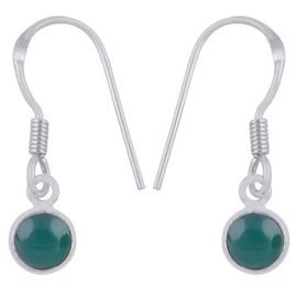Green onyx earring