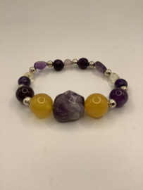 Amethyst Agate and Citrine