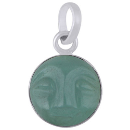 Aventurijn smile face mini pendant