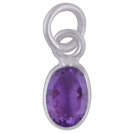 Amethyst oval facet 20 mm