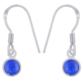 Lapiz Lazuli Oorhangers met cab